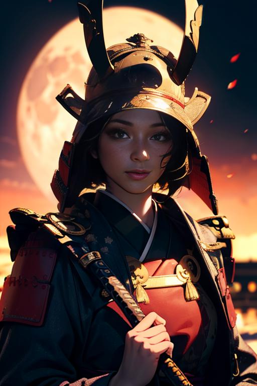 Anime samurai girl, katana, forest, bamboo, torii, warrior, gloves, armor,  ponytail, HD wallpaper | Peakpx